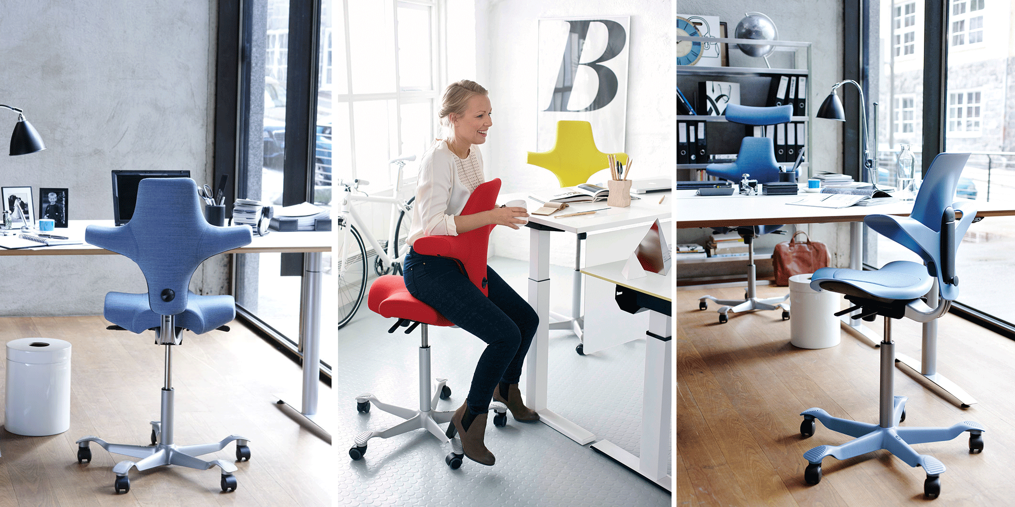 Bluecony Office furniture chairs and desks HAG Capisco