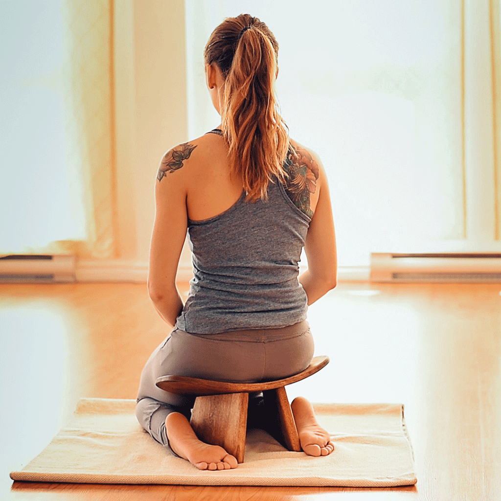 natural posture kneeling meditation bench IKUKO basic